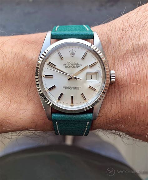 rolex datejust 36 turnograph wirh lezther band|rolex datejust 36 for sale.